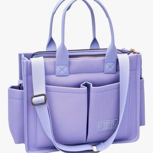Women's Lavender Canvass Laptop Bag